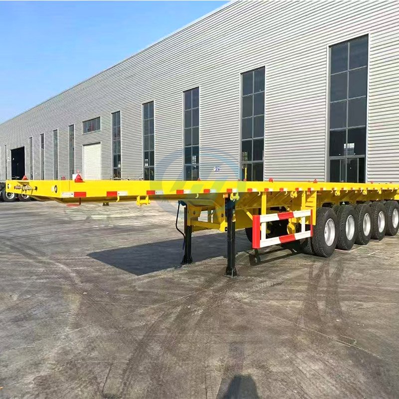Semirremolque de transporte de contenedores con ejes